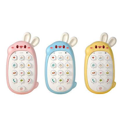 Baby Rabbit Music Phone Toy | Chewable Sensory Puzzle Toy for Toddlers