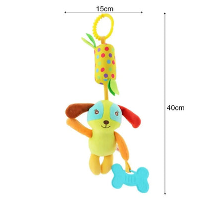 Baby Handheld Rattle & Teether Toy | Animal Character Stroller Toy for Newborns