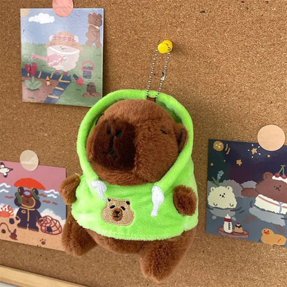 Capybara Plush Toy with Wings & Hoodie | Soft Stuffed Animal Gift