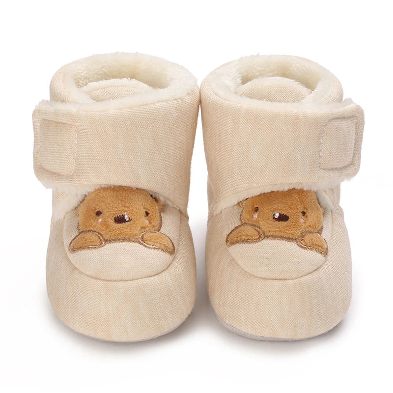 Baby First Walker Shoes | Soft Cartoon Cotton Shoes for Newborns 0–18 Months