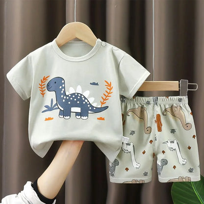 Kids Cotton T-Shirt & Shorts Set | Boys & Girls Summer Outfit 2PCS