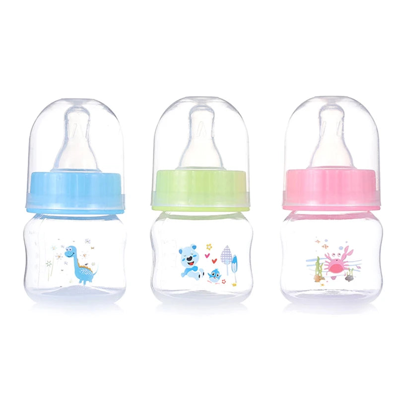 50ml Mini Portable Baby Nursing Bottle | BPA-Free Newborn Feeder for Milk, Juice & Fruit | 3 Colours