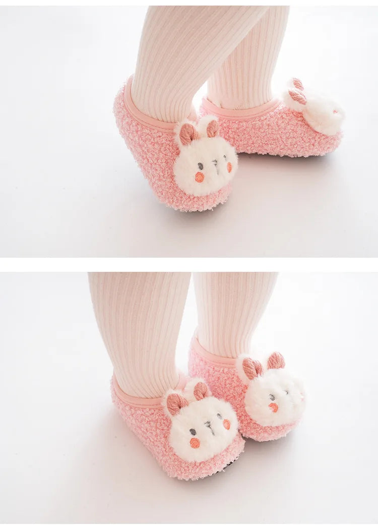 Warm Plush Baby Slippers | Soft Anti-Slip Indoor Toddler Floor Shoes | 6 Styles | 6 Months–4 Years