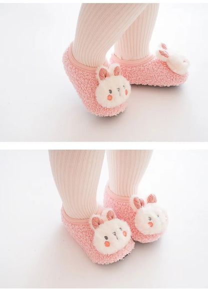 Warm Plush Baby Slippers | Soft Anti-Slip Indoor Toddler Floor Shoes | 6 Styles | 6 Months–4 Years