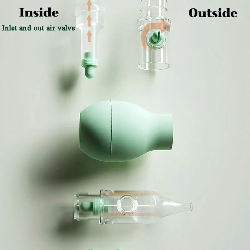 Baby Nasal Aspirator | Soft Silicone Nose Cleaner & Snot Sucker for Newborns, Anti-Backflow