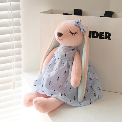 Long Ear Rabbit Plush Toy | Kawaii Soft Bunny Doll for Kids