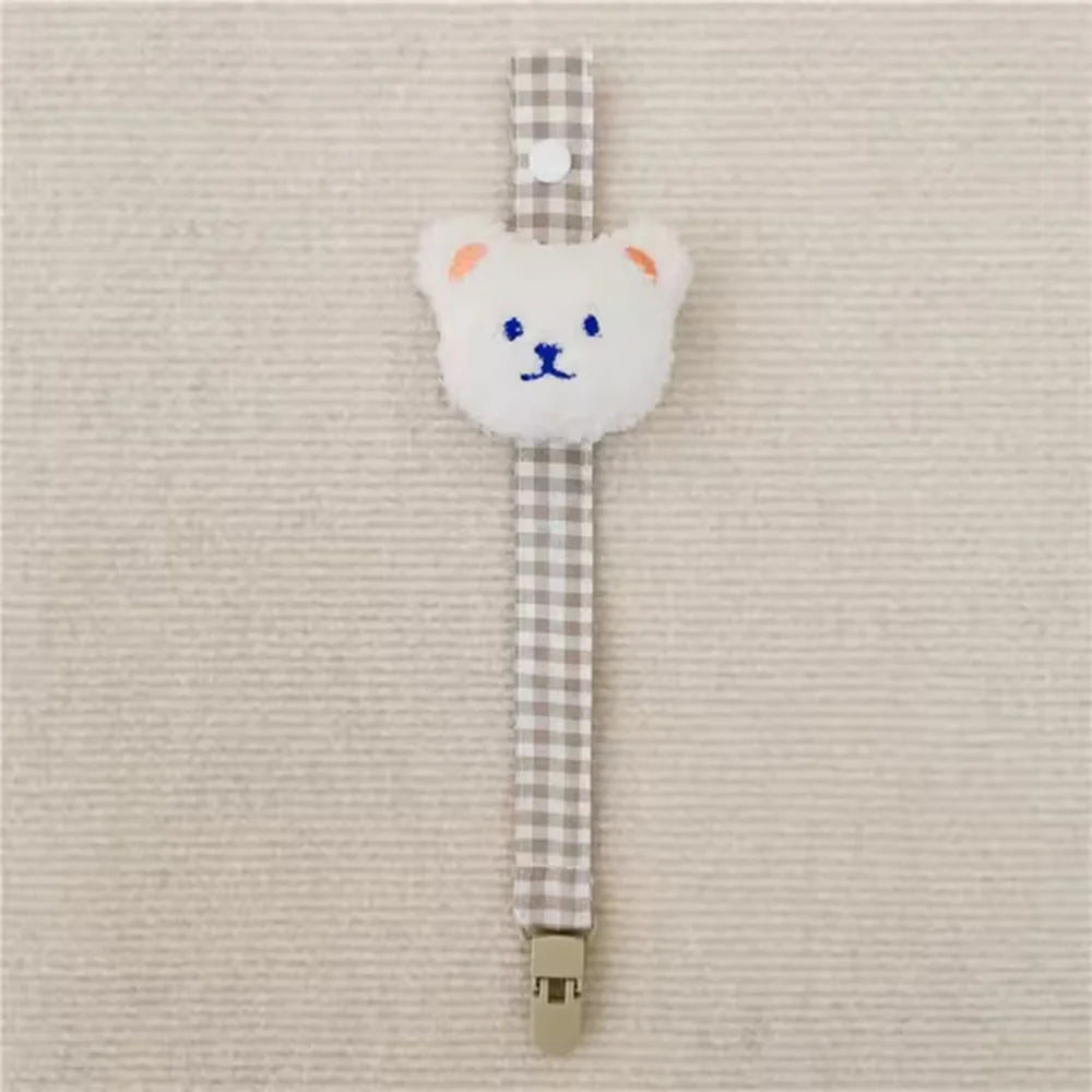 Baby Pacifier Clip Chain | Cute Bear Dummy Holder for Newborns
