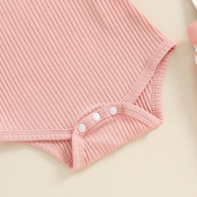 Baby Girl Flower Print Romper & Suspender Shorts Set | Summer Outfit 0-18 Months