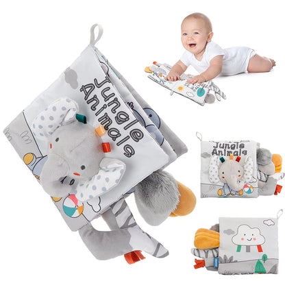 Soft 3D Sensory Cloth Book for Babies & Toddlers