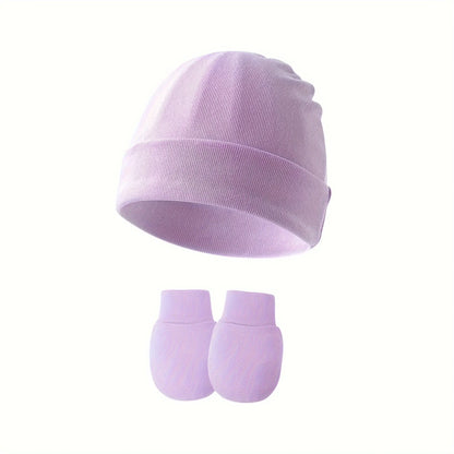 4-Pack Baby No-Scratch Mittens | Newborn Cotton Mittens for Boys & Girls
