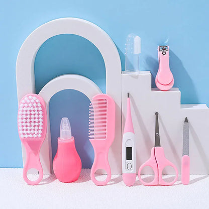 8-Piece Baby Grooming & Healthcare Kit | Nail, Hair & Thermometer Set for Newborns