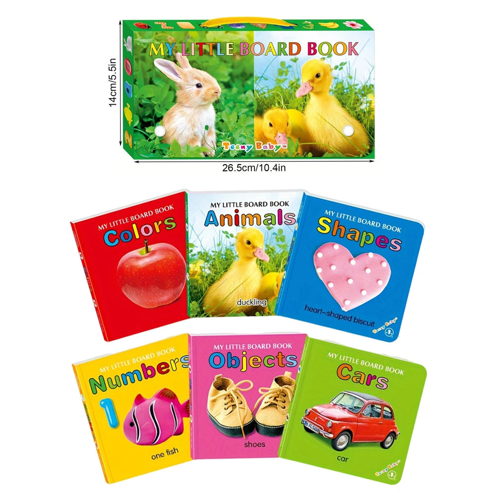 Baby Colourful Pattern Card Books | Interactive Sensory Toy for Newborn Early Development