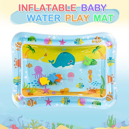 Baby Inflatable Water Play Mat | Tummy Time Sensory Toy for Infants 0–12 Months