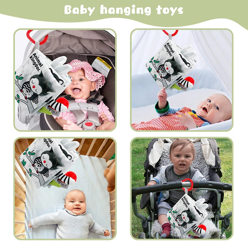 Soft 3D Sensory Cloth Book for Babies & Toddlers