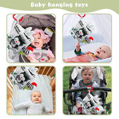 Soft 3D Sensory Cloth Book for Babies & Toddlers