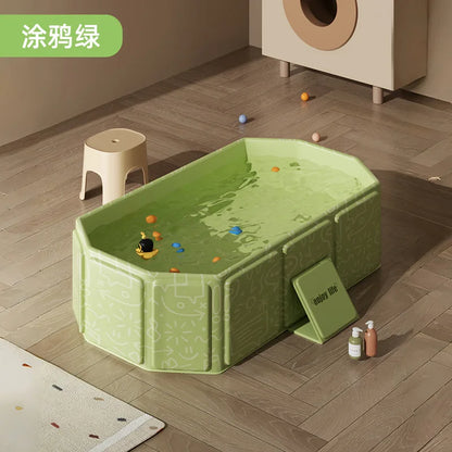 Large Foldable Baby Bathtub | Sit & Lie All-in-One Bath Tub for 0–5 Years