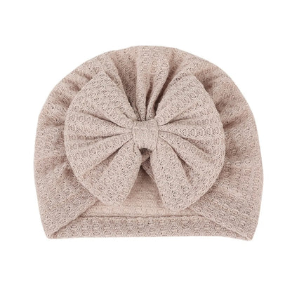 Baby Turban Bow Knot Hat | Soft Beanie Headwrap for Newborns & Toddlers