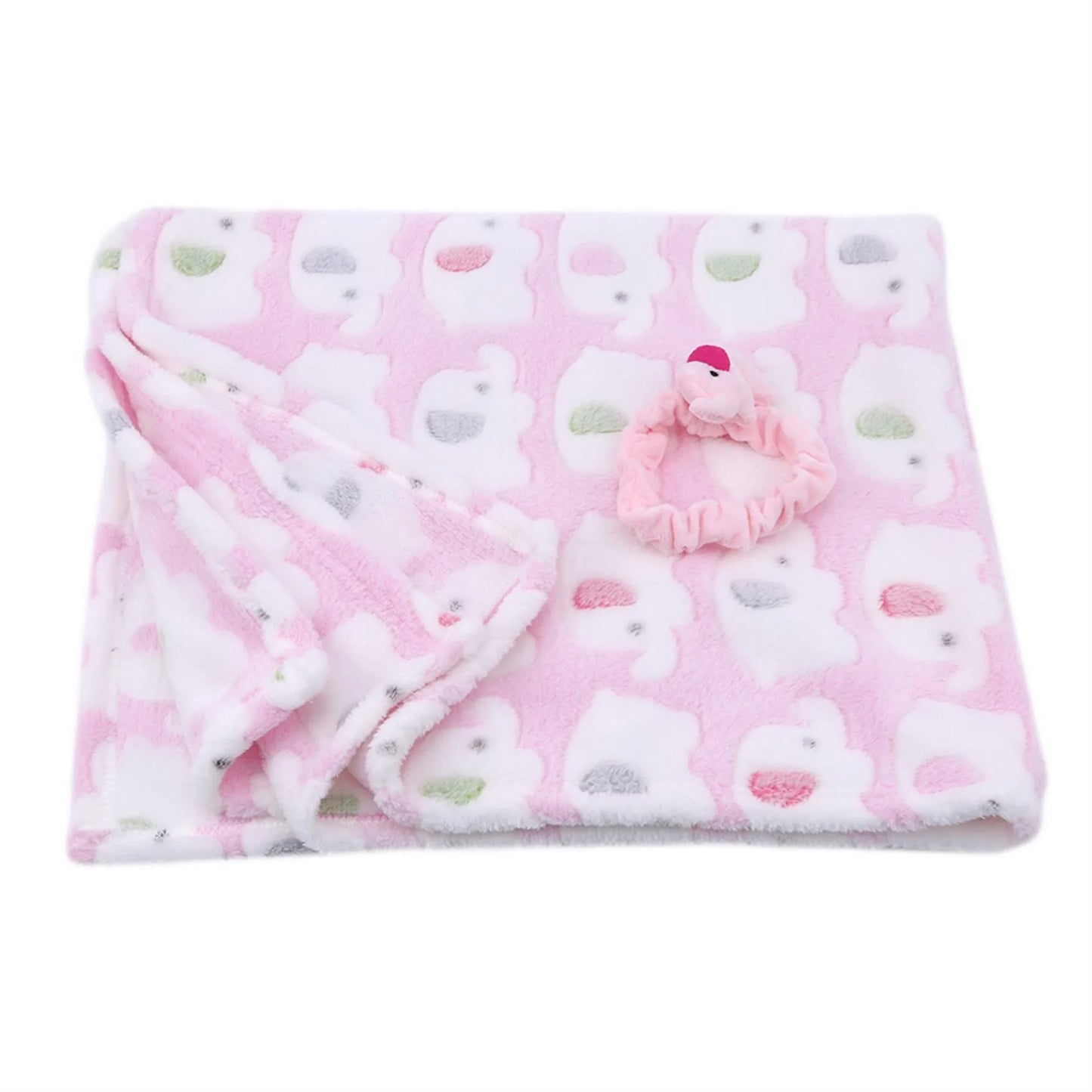 Baby Thermal Fleece Swaddle Blanket | Soft Newborn Bedding Wrap for All Seasons