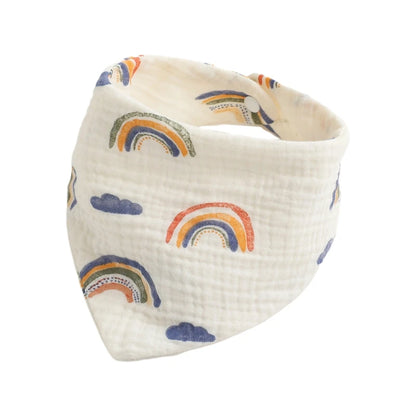 Baby Bandana Bib | Muslin Drool Bib for Teething Infants 0-12 Months