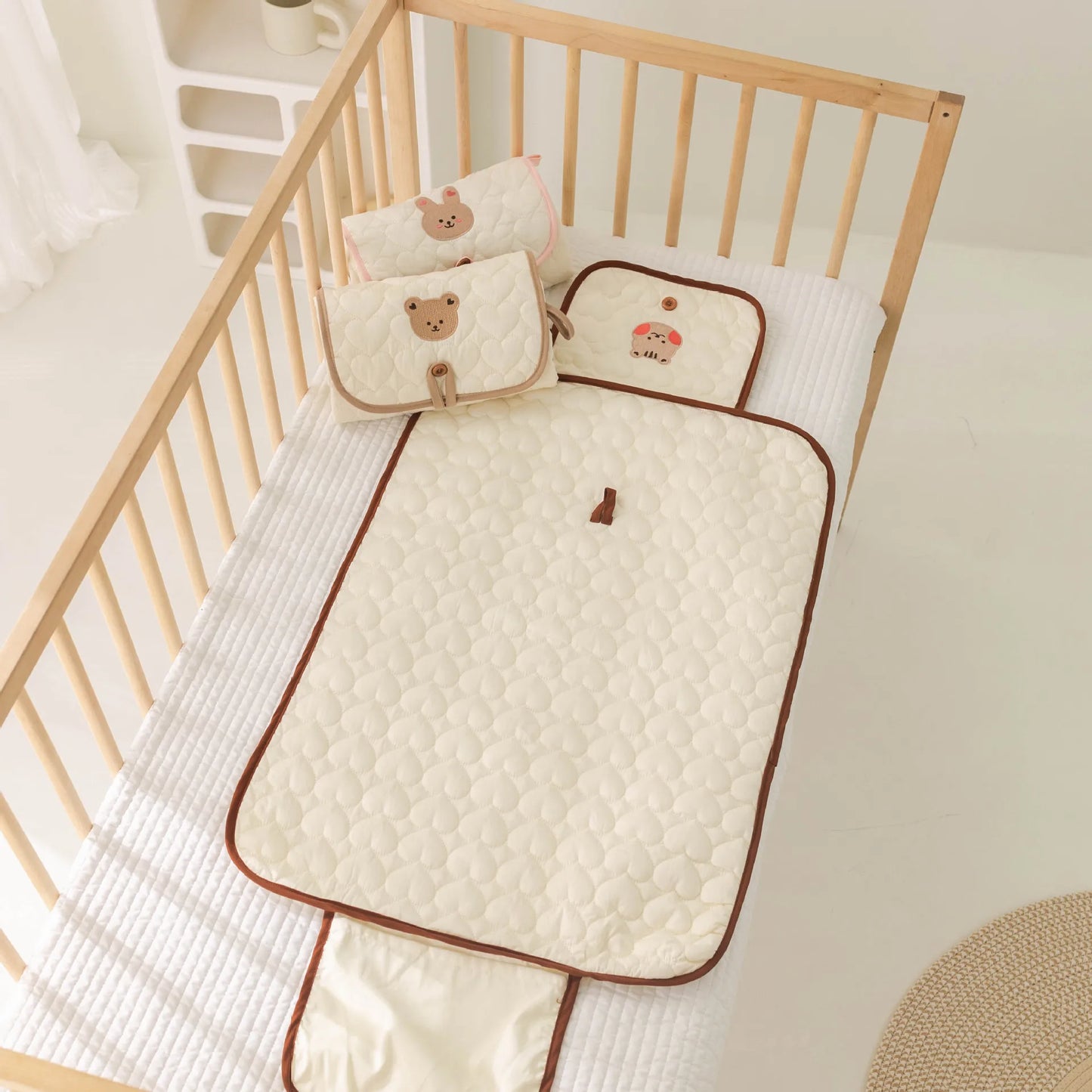 Baby Foldable Changing Mat | Portable Waterproof Nappy Change Pad for Newborns