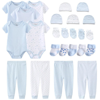 Newborn Baby 5-Piece Gift Set | Bodysuit, Pants, Gloves, Hat & Socks 0-12M