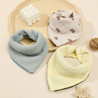 Baby Bandana Bib | Muslin Drool Bib for Teething Infants 0-12 Months