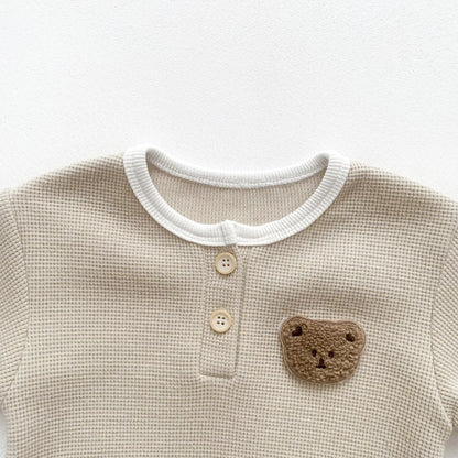Baby Romper with Matching Hat — Cotton Unisex 0-12 Months