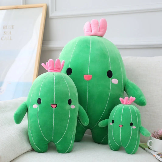 Plush Cactus Toy | Soft Stuffed Plant Pillow Doll | 3 Sizes | 25cm, 40cm & 60cm