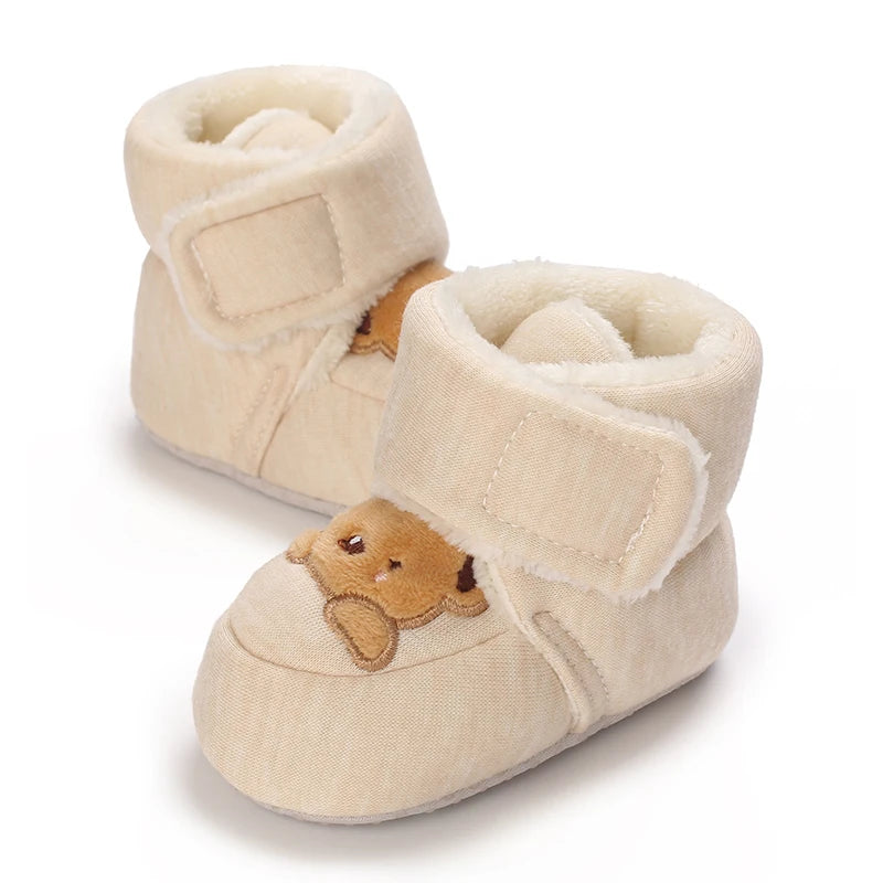 Baby First Walker Shoes | Soft Cartoon Cotton Shoes for Newborns 0–18 Months
