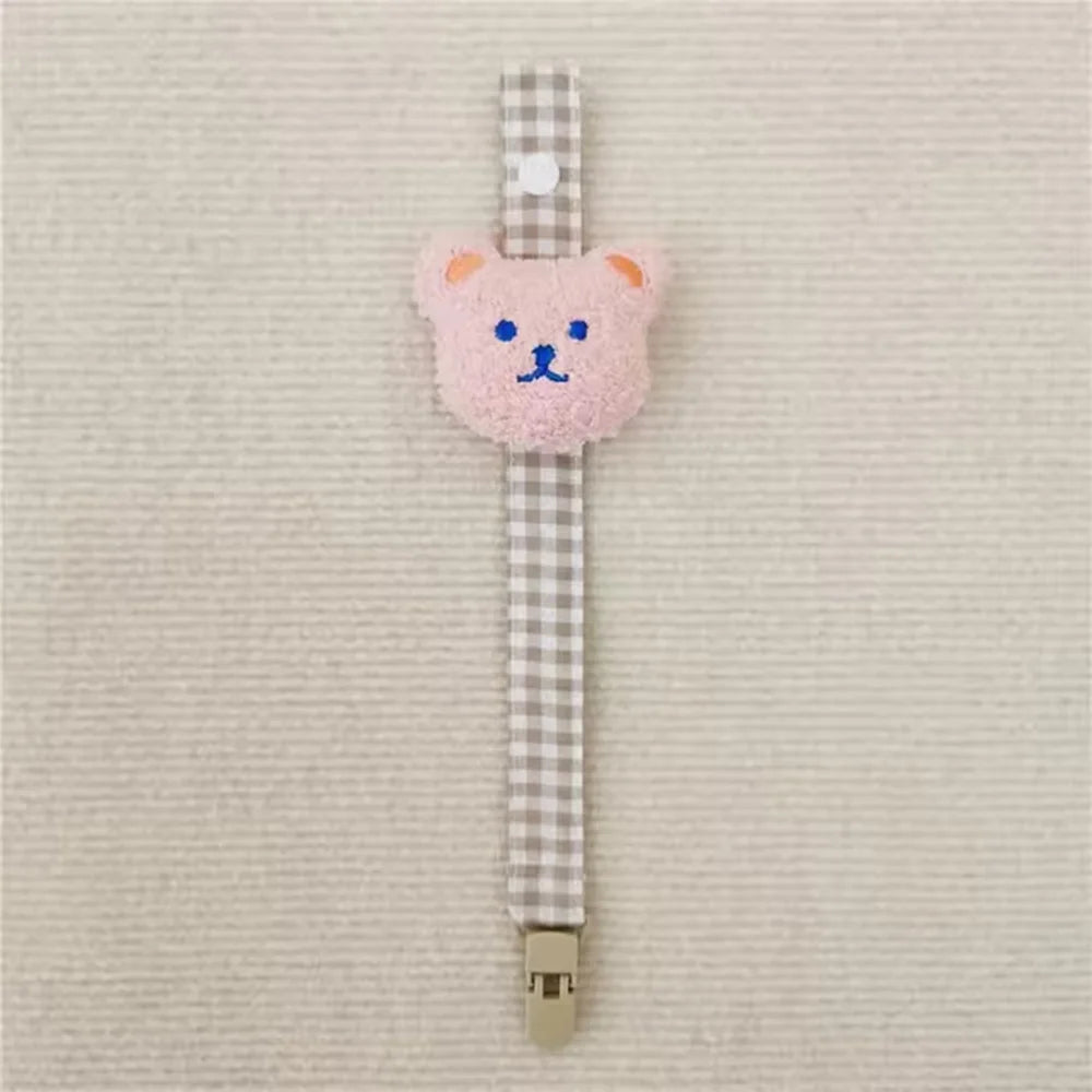 Baby Pacifier Clip Chain | Cute Bear Dummy Holder for Newborns