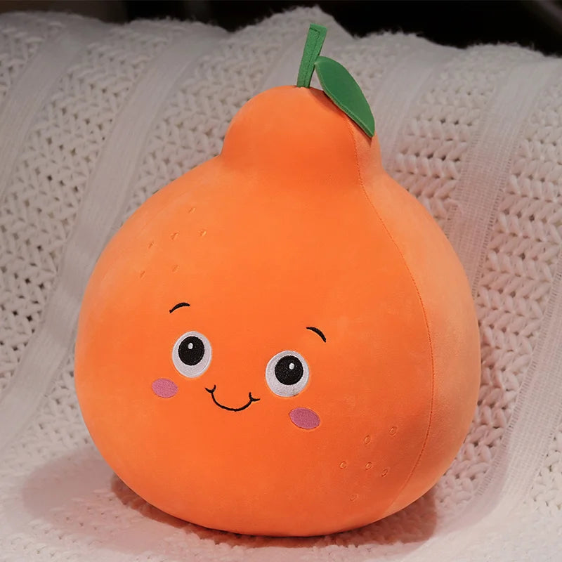 Kawaii Fruit Plush Toy | Soft Stuffed Fruit Pillow Doll | 6 Designs | 10cm, 20cm & 30cm