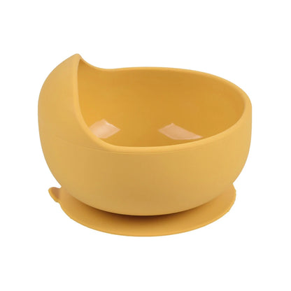 Baby Silicone Suction Bowl with Spoon | Waterproof Kids Feeding Tableware