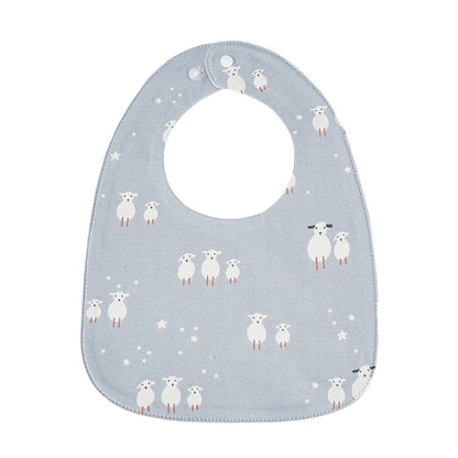 Baby Feeding Bib | Soft Cotton Adjustable Waterproof Bib for Newborns & Infants