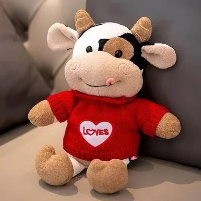 Cute Cow Plush Toy | Soft Stuffed Animal Rag Doll | 13 Styles