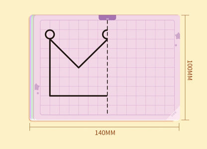 Kids Montessori Symmetrical Drawing Cards | Pen Control Training Set (20 Patterns)