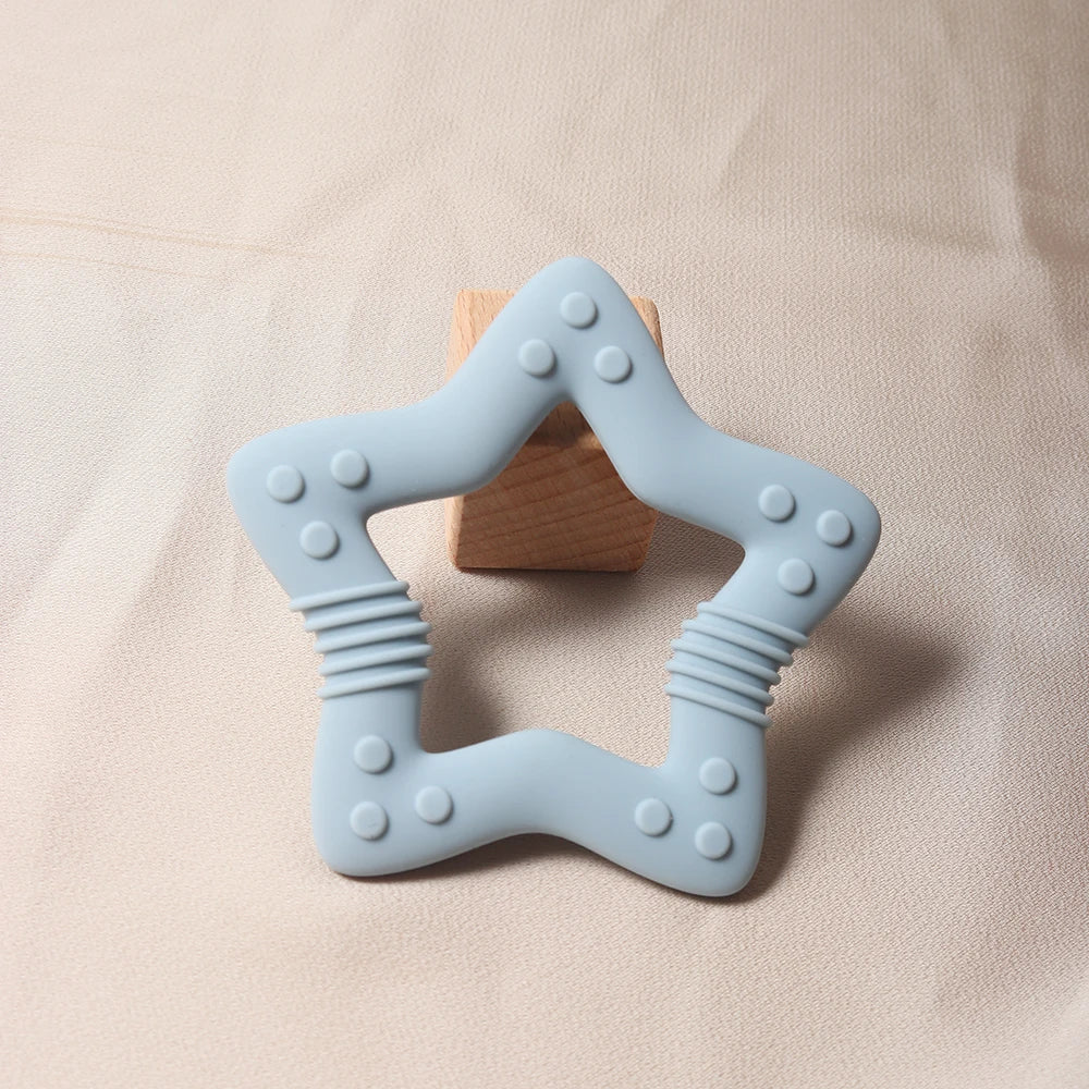 Baby Star & Heart Silicone Teether