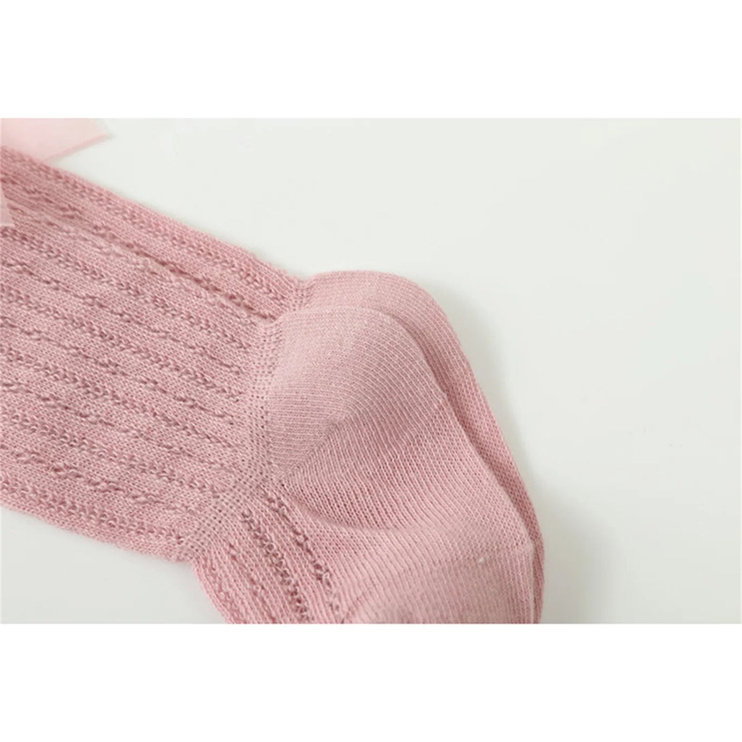 Baby Girls Over-The-Knee Bow Stockings | Breathable Cotton Socks 0-24 Months