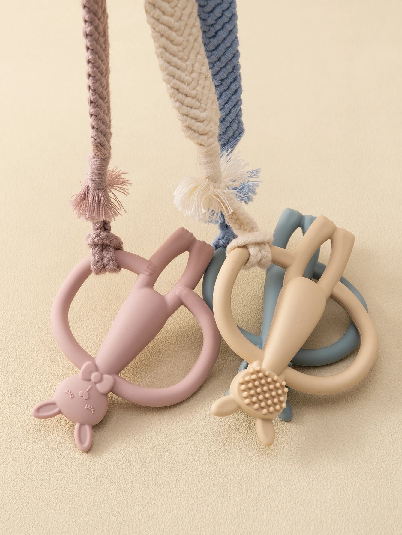 Silicone Rabbit Teether for Babies & Newborns