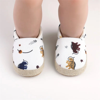 Baby Dinosaur Slip-On Shoes | Closed Toe Walking Shoes 0-18 Months