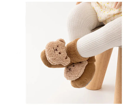Baby Bear Socks | Soft Cotton Anti-Slip Newborn & Toddler Socks 0-3 Years