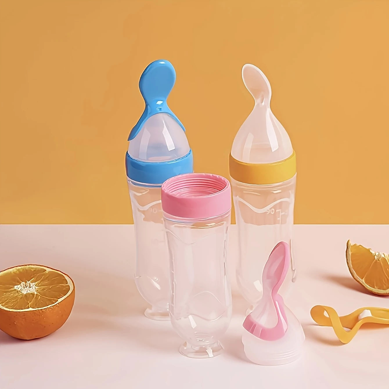 9-Piece Baby Feeding Set | Dinosaur Fruit Feeder, Silicone Bottle & Storage Bags | BPA-Free