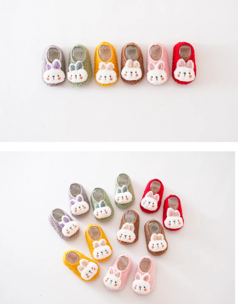 Warm Plush Baby Slippers | Soft Anti-Slip Indoor Toddler Floor Shoes | 6 Styles | 6 Months–4 Years