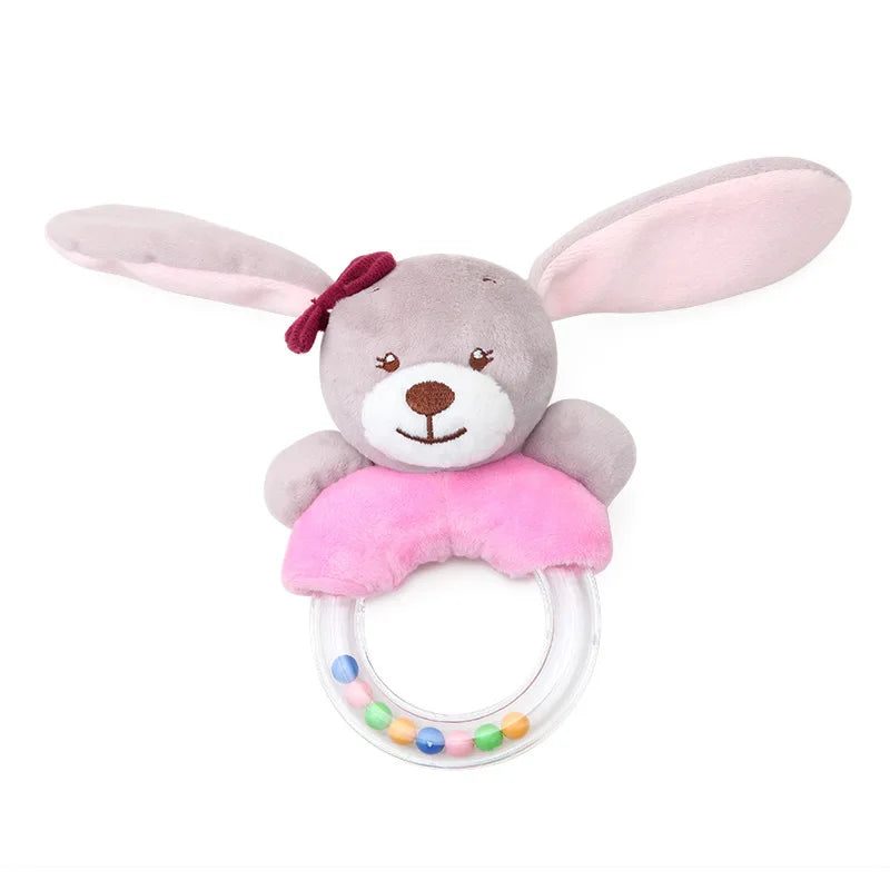 Baby Animal Plush Hand Bell Rattle Toy
