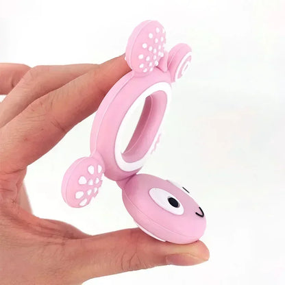 Silicone Turtle Baby Teether | Food-Grade Soft Tortoise Teething Toy | 8 Colours