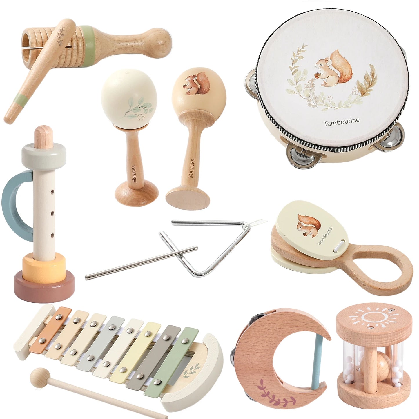 Baby Montessori Musical Instrument Toy | Xylophone, Drum, Maracas & More for 0–3 Years