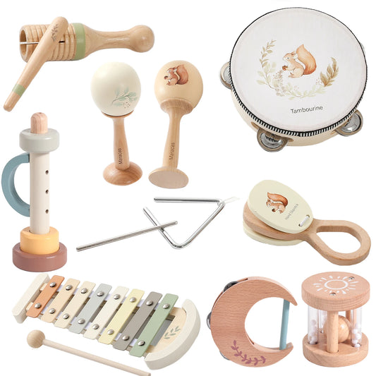 Baby Montessori Musical Instrument Toy | Xylophone, Drum, Maracas & More for 0–3 Years