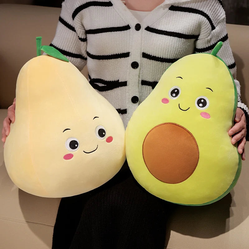 Kawaii Fruit Plush Toy | Soft Stuffed Fruit Pillow Doll | 6 Designs | 10cm, 20cm & 30cm