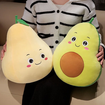 Kawaii Fruit Plush Toy | Soft Stuffed Fruit Pillow Doll | 6 Designs | 10cm, 20cm & 30cm