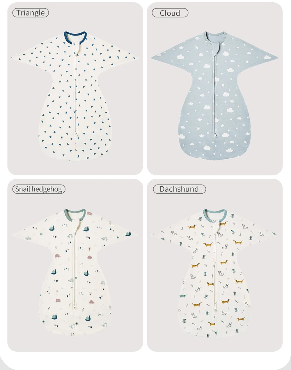 Baby Cotton Sleeping Bag | Anti-Startle Sleepsack for Newborns