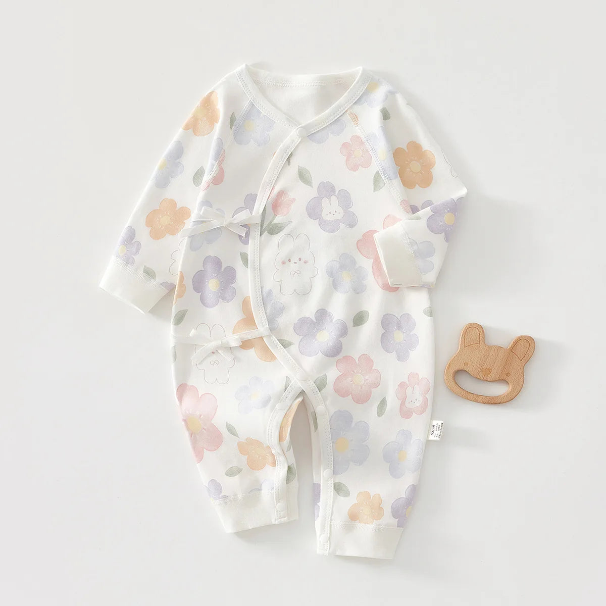 Baby Cotton Romper Pyjamas | Long Sleeve Spring & Autumn Newborn 0-6M